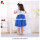 high quality blue prinet prinecess lovely dress